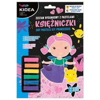 zestaw rysunkowy z pastelami księżniczki kidea