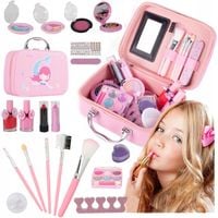 Kosmetyki Do Malowania Makijażu Paznokci Dla Dzieci Kuferek Syrenka Zestaw