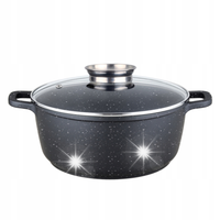 Garnek kamienny 4.4L 24cm indukcja gaz marmurowy