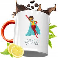 Kubek Pomarańczowy Dla Dzieci Na Dzień Dziecka Z Nadrukiem Ze Zdjęciem