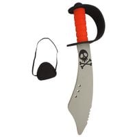zestaw pirat: miecz + opaska na oko 45 cm korsarz