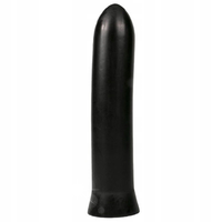 CZARNE GŁADKIE DILDO ALL BLACK 22 CM