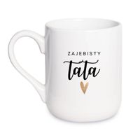 KUBEK "ZAJEBISTY TATA" Wzór - Elegant Coffee 330 ml