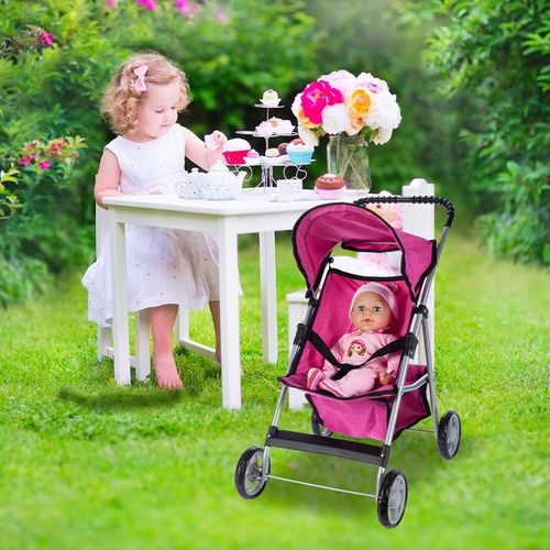 SPACERÓWKA WÓZEK DLA LALEK SPACEROWY SKŁADANY LEKKI STABLINY KSIĘŻNICZNA na Arena.pl