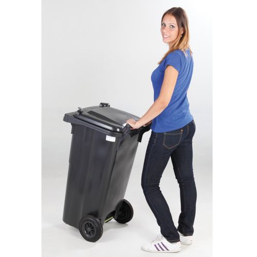 Pojemnik kubeł na odpady i śmieci ATESTY Europlast Austria - niebieski 120L na Arena.pl