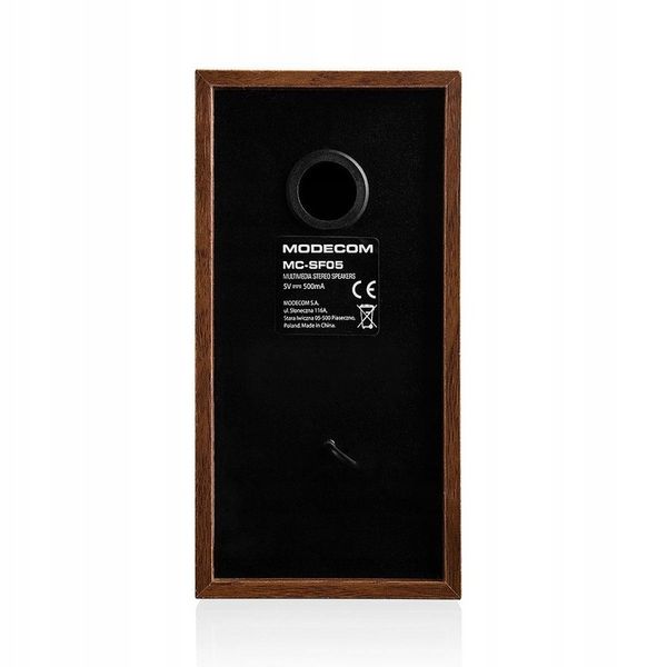 Głośniki 2.0 MODECOM MC-SF05 5W brązowy zdjęcie 4