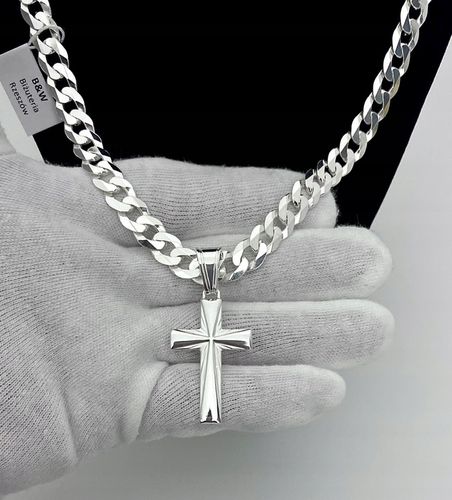 Srebrny Duży Krzyżyk Wisorek próba 925 + gratis na Arena.pl