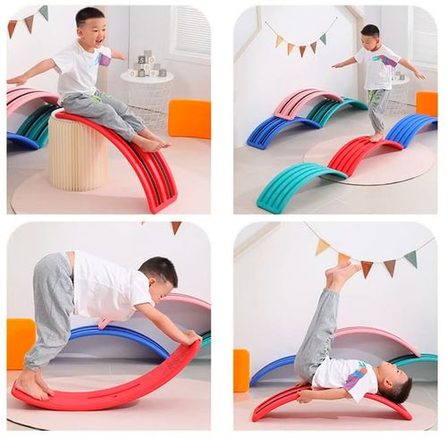 deska do balansowania Wobble z kulką - granatowy MAŁPISZON na Arena.pl