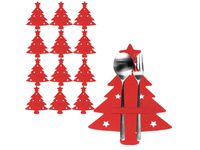 12x etui na sztućce filc święta choinka pokrowiec