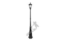 LAMPA E04 Z KLOSZEM ŻELIWNYM STYLOWYM 1-OŚW. ŻELIWNA LAMPA OGRODOWA RETRO ELEGANCKA DO OGRODU ZEWNĘTRZNA
