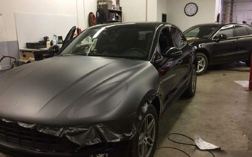 OKLEINA FOLIA CHROM MAT CIEMNA SZARA PERŁA 150cm MASKA DACH KOKPIT PROGI na Arena.pl