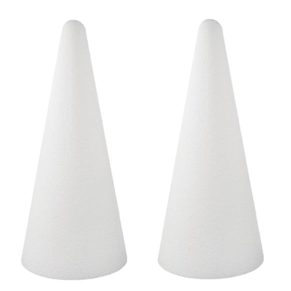 STOŻEK styropianowy STOŻKI STYROPIANOWE 25CM CHOINKA DUŻE Do OZDABIANIA 2szt zdjęcie 2