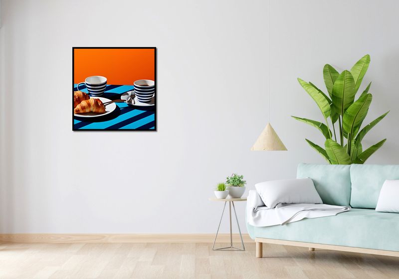 Plakat 70x70cm Croissanty zdjęcie 4