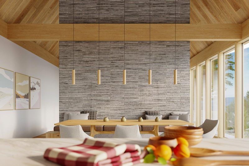 Ekologiczna LAMPA wisząca SL.0637 2-punktowa OPRAWA drewniany ZWIS tuba czarna zdjęcie 3