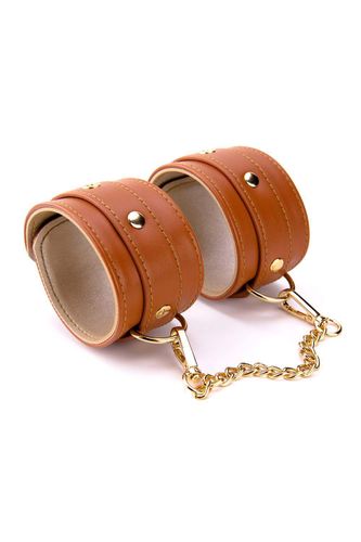 blaze elite hand cuffs cognac vegan leather na Arena.pl