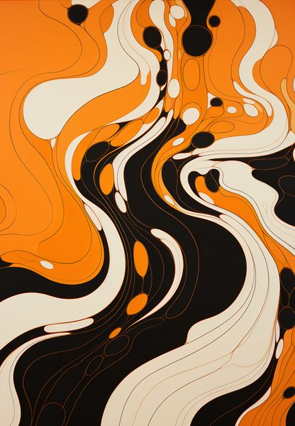 Plakat 68x98cm Tańczący Atrament zdjęcie 1