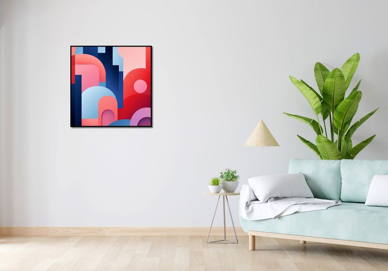 Plakat 70x70cm Miasto Kolorów zdjęcie 4