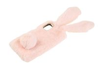 Etui z futerkiem króliczek do Samsung Galaxy M31s różowy