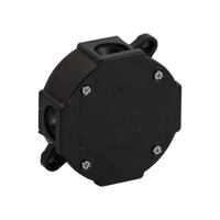 Puszka czarna natynkowa 79x79x37x IP44 075-05 Viplast