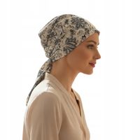 Chustka damska Aga x-81 z bawełny czapka marszczona także po chemioterapii