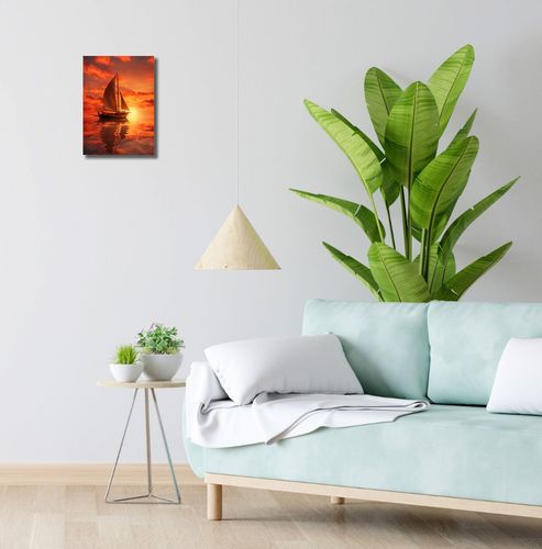 Obraz 20x30cm Pod Żaglami Zachodu Słońca na Arena.pl