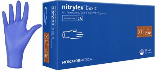 rękawice nitrylowe 100 szt. nitrylex basic dark blue 10-xl na Arena.pl