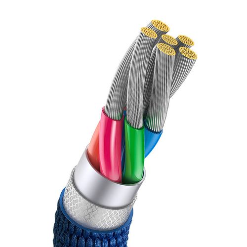 kabel usb do usb-c baseus crystal shine, 100w, 2m (niebieski) na Arena.pl