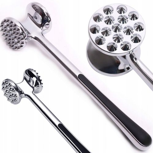 TŁUCZEK DO MIĘSA KOTLETÓW MŁOTEK DWUSTRONNY ROZBIJAK STAL NIERDZEWNA JAKOŚĆ na Arena.pl