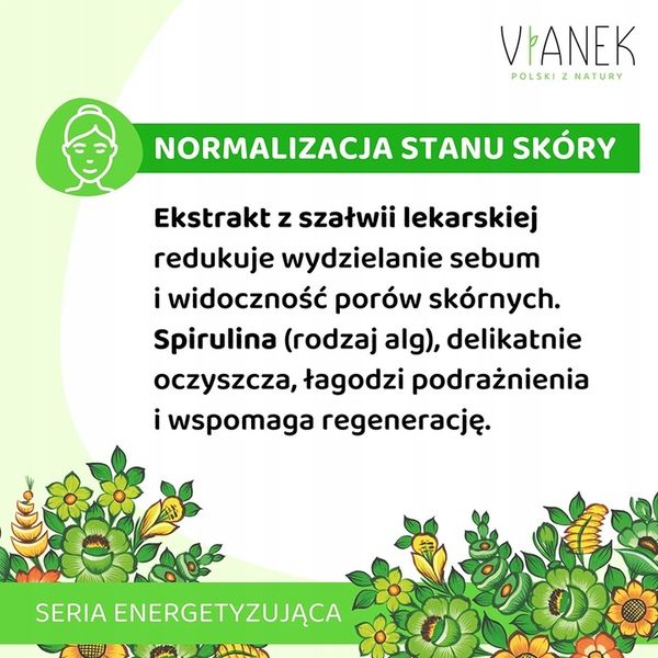 VIANEK Normalizujący Peeling do Twarzy z Korundem, Oczyszczenie 90g zdjęcie 7