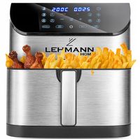 FRYTKOWNICA BEZTŁUSZCZOWA AIRFRYER 8L NIEPRZYWIERAJĄCA LEHMANN 12 PROGRAMÓW