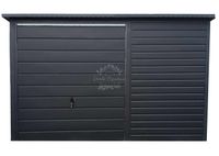 Schowek - Garaż - Domek ogrodowy - Brama uchylna Antracyt  rynny  ID764