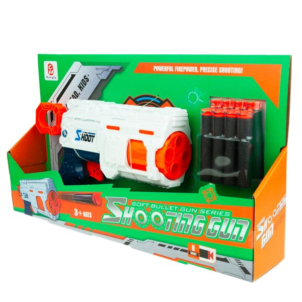 Pistolet Wyrzutnia Strzałek Na Piankowe Strzałki + 8 Naboi Naboje Nerf zdjęcie 11
