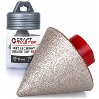 FREZ STOŻKOWY 2-50 MM DIAMENTOWY GRESU OTWORNICA STOŻEK GLAZURY M14 TARNIK