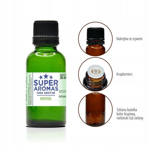 SUPER AROMAS dodatek spożywczy MENTHOL 30 ml na Arena.pl