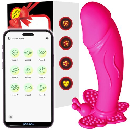 Masażer Silikonowy Motylek Pod Majtki Na Smartfon Aplikację Różowy na Arena.pl