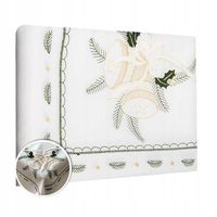 Obrus dekoracyjne na święta biały 110x160 cm