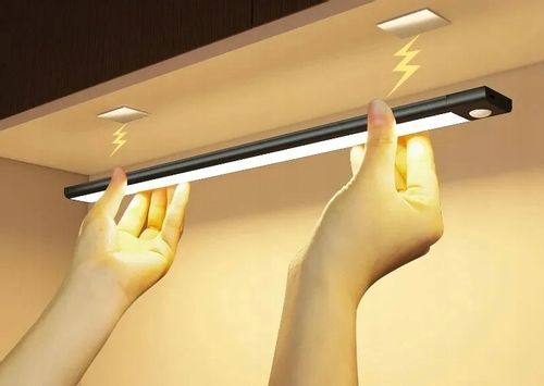 LAMPKA LED Podszafkowa z CZUJKĄ RUCHU Ładowana USB 6500K 6W 40cm na Arena.pl