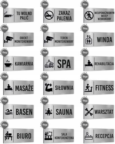 Tabliczka oznaczenie SZATNIA MĘSKA Tablica informacyjna Piktogram Aluminium na Arena.pl