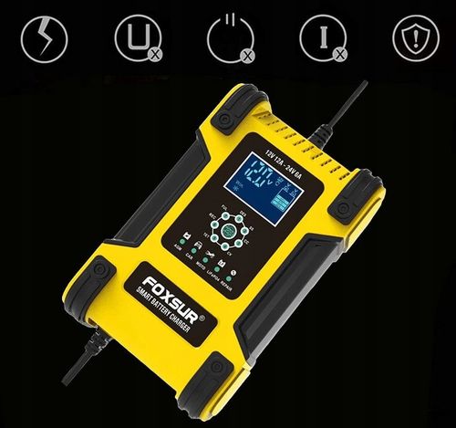 PROSTOWNIK SAMOCHODOWY 12V 24V 12A NAPRAWA AKUMULATORÓW FOXSUR DO mikroproc na Arena.pl