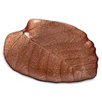 Patera dekoracyjna serce liść EMMA 28x25x2 miedziana