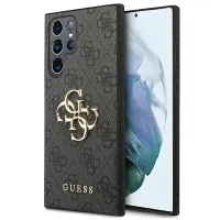 guess guhcs22l4gmggr s908 s22 ultraszary/grey hardcase 4g big metal logo