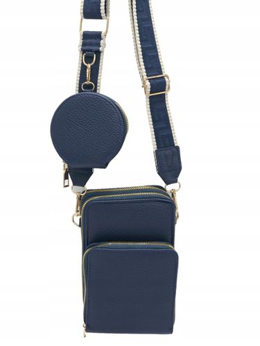 Victoria J - torebka rowerówka portfel portfelik pasek granatowy BOHO HD470 na Arena.pl