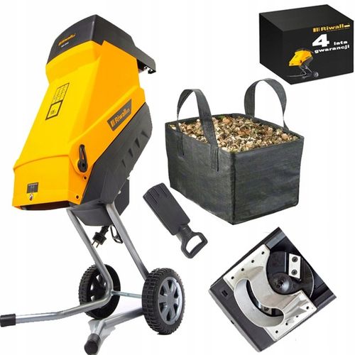 ROZDRABNIACZ ELEKTRYCZNY GŁADKOLUFOWY RĘBAK DO GAŁĘZI RIWALL RES 2545 na Arena.pl