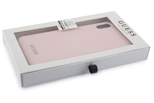 GUESS SILICONE CASE - iPhone XS Max - LIGHT PINK na Arena.pl
