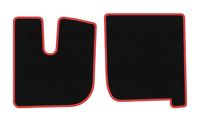 Dywaniki welurowe CARLUX-RED do Iveco Stralis 2003-2019, czarne