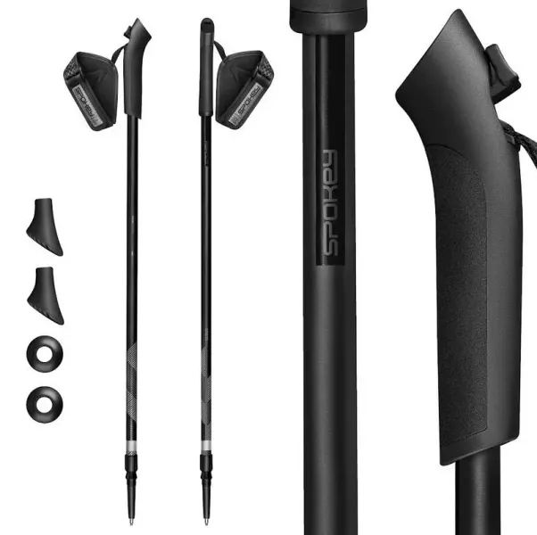 Kije Nordic Walking 105-135cm BL/BK zdjęcie 1