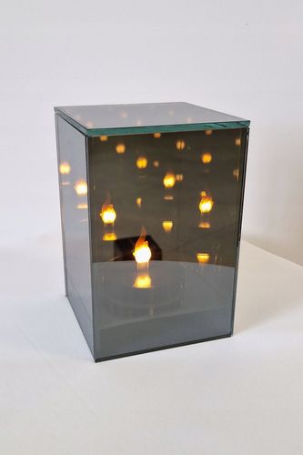 Lustrzany Lampion Znicz 3D LED Sześcian na Arena.pl