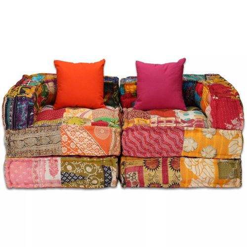 VidaXL Modułowa sofa patchworkowa, 2-osobowa na Arena.pl