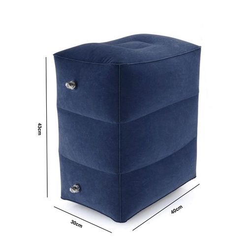 Duży dmuchany podnóżek podróżny pod nogi trójwarstwowy do samolotu auta na Arena.pl