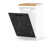 Szafka Kuchenna Front Do Zabudowy Zmywarki 45cm Blande Biały San Sebastian